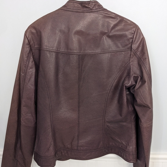 Danier Purple Leather Jacket - Picture 4 of 7
